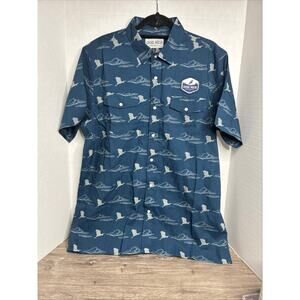 Central Waters Brewing Co Pearl Snap Camp Shirt XL Beach Resort Beer Vacation